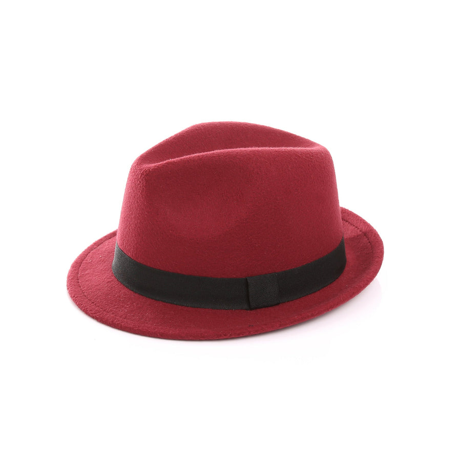 Unisex Fedora Hut mit Band – Verschiedene Farben