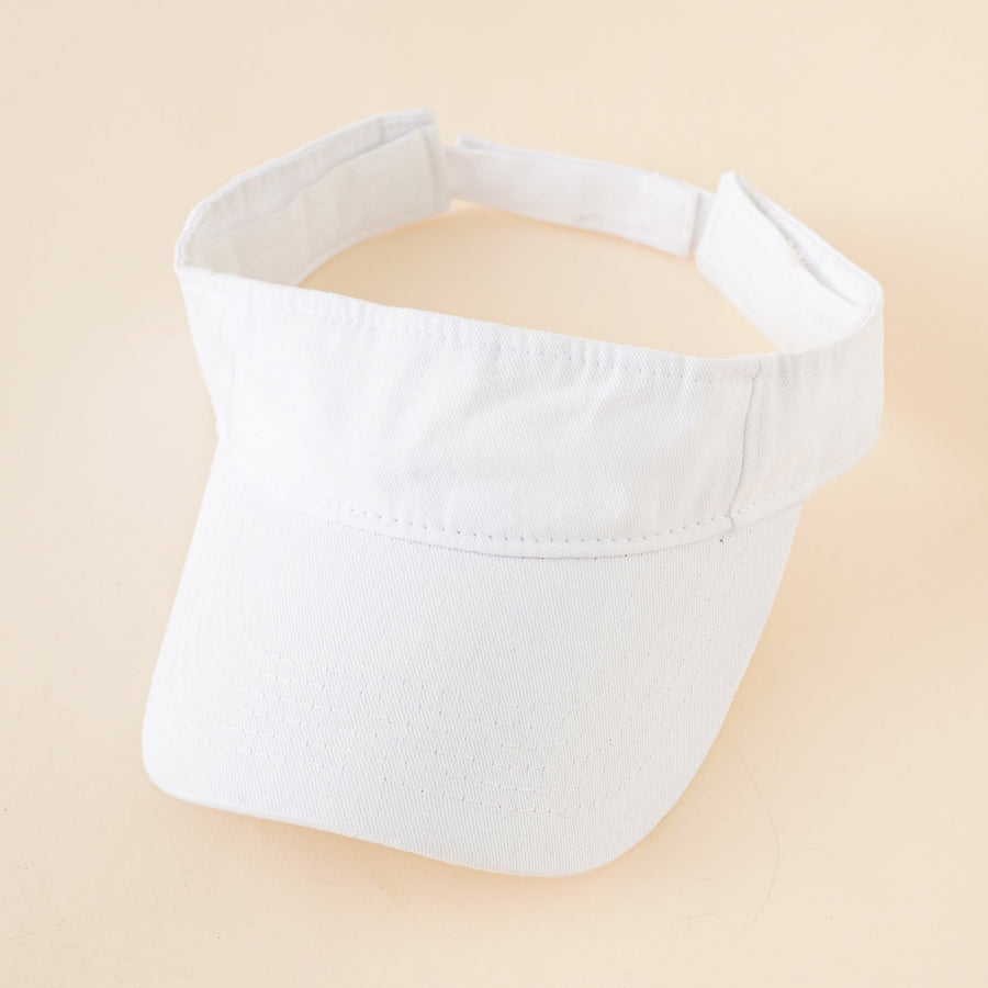 Unisex Visor Cap mit verstellbarem Riemen in verschiedenen Farben