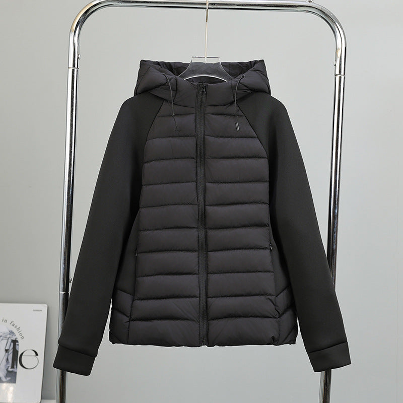Gesteppte Damen Jacke mit Kapuze und langen Ärmeln