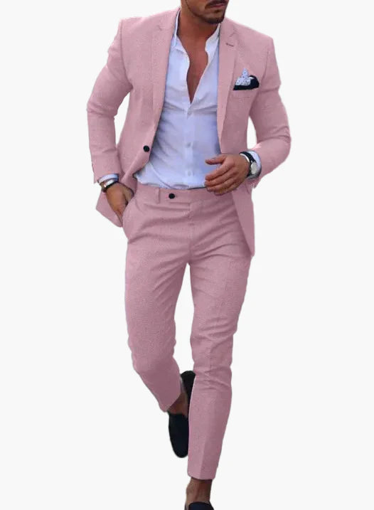 Herren Sommeranzug Modern Slim Fit – Perfekt für Hochzeiten, Partys und festliche Anlässe