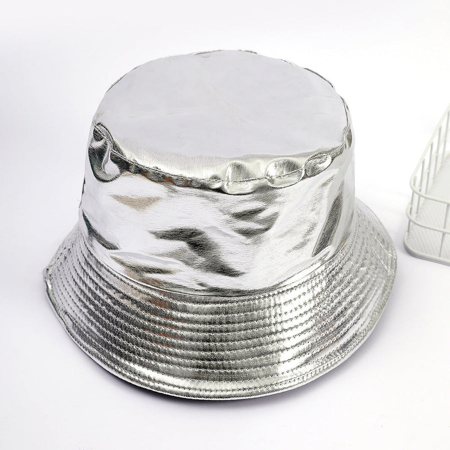 Glänzender Fischerhut mit breiter Krempe – verschiedene Farben
