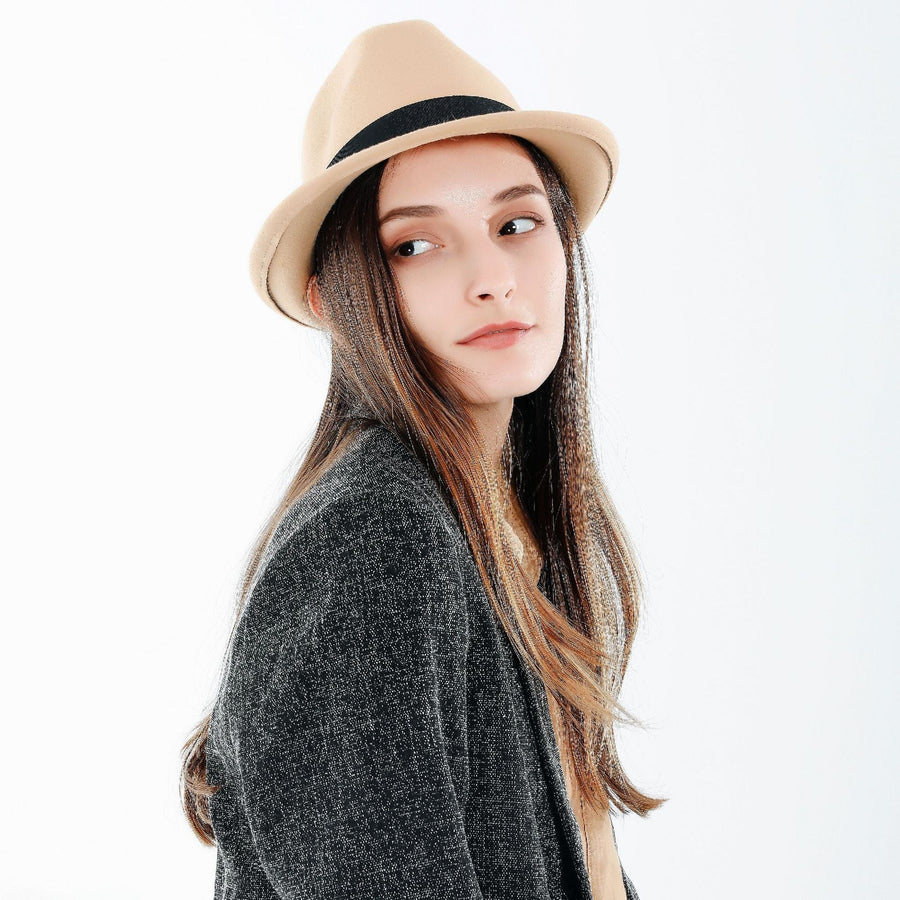 Unisex Fedora Hut mit Band – Verschiedene Farben
