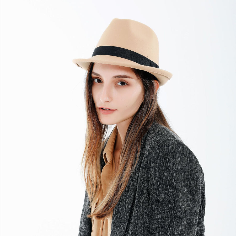 Unisex Fedora Hut mit Band – Verschiedene Farben