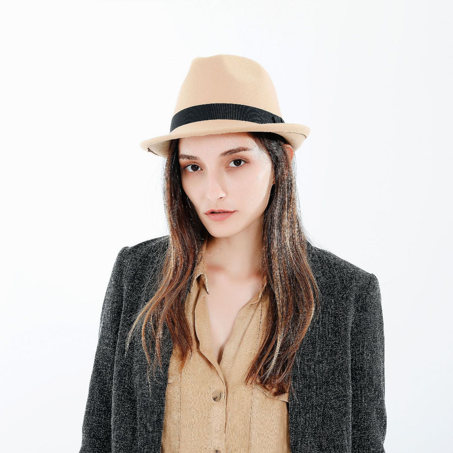 Unisex Fedora Hut mit Band – Verschiedene Farben