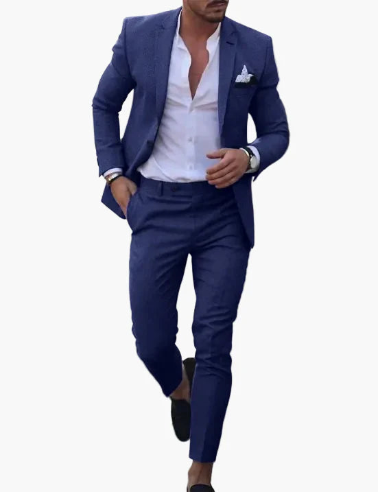 Herren Sommeranzug Modern Slim Fit – Perfekt für Hochzeiten, Partys und festliche Anlässe