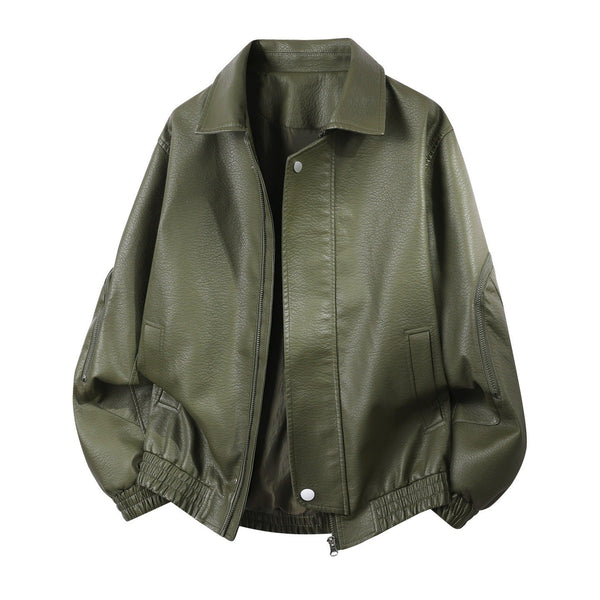 Unisex Bomberjacke mit Kragen und Reißverschluss