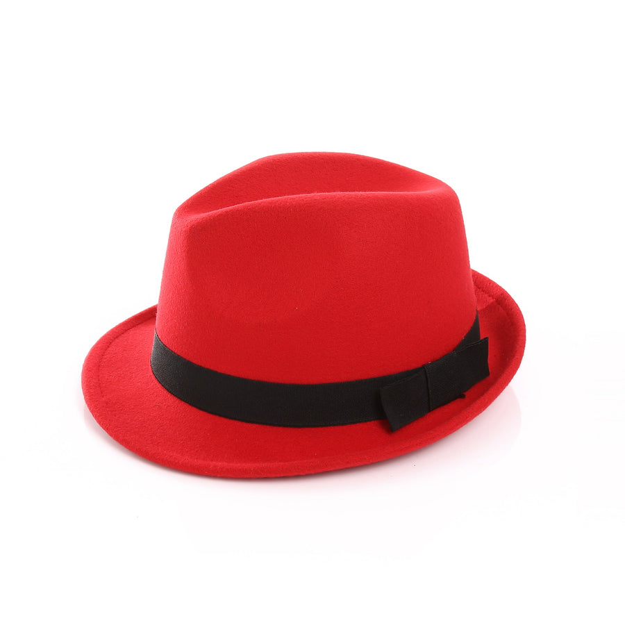 Unisex Fedora Hut mit Band – Verschiedene Farben