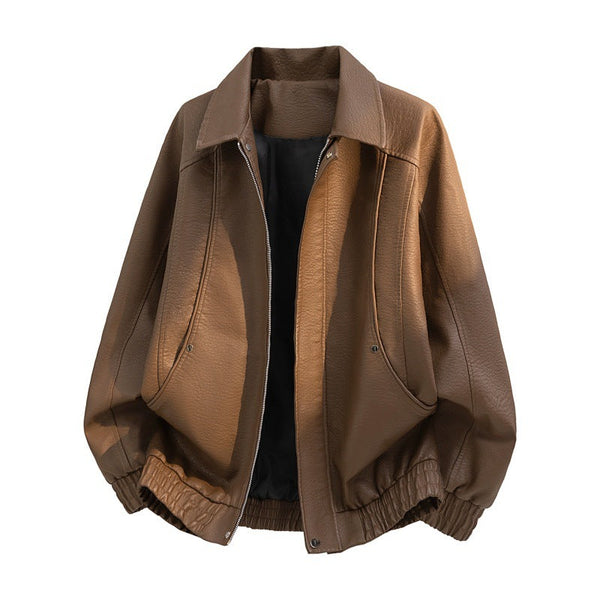 Bomberjacke mit Kragen, Reißverschluss und elastischem Saum, unisex