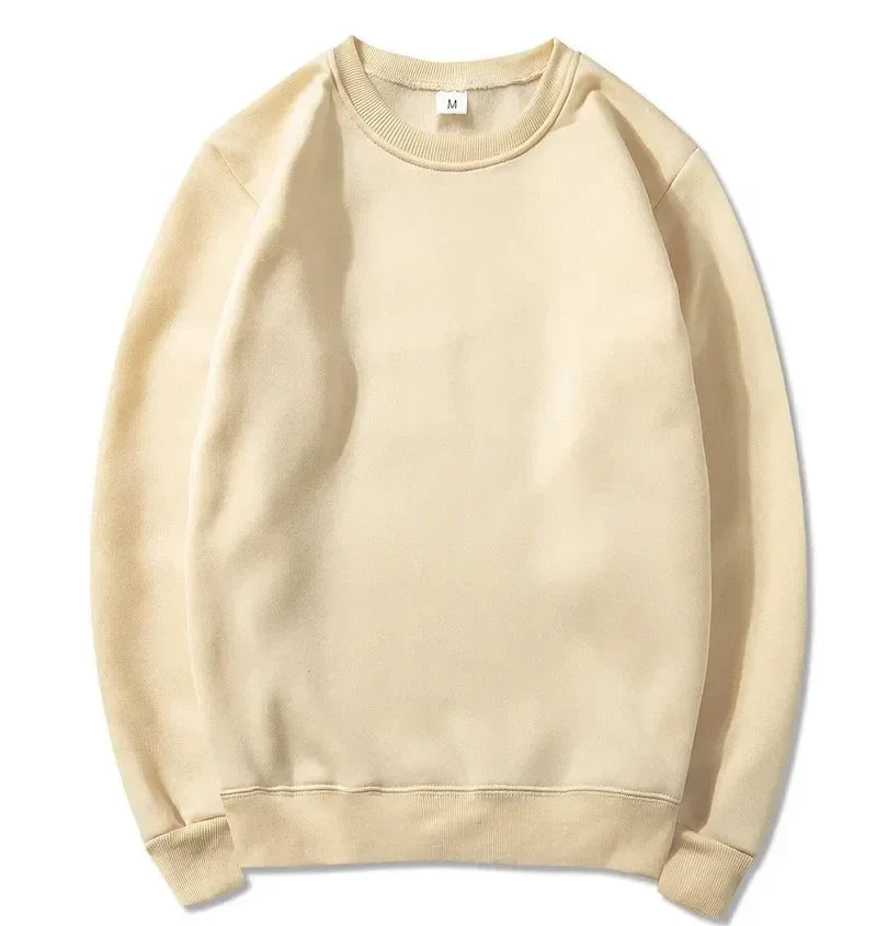 Uniseks basic sweatshirt met ronde hals en lange mouwen