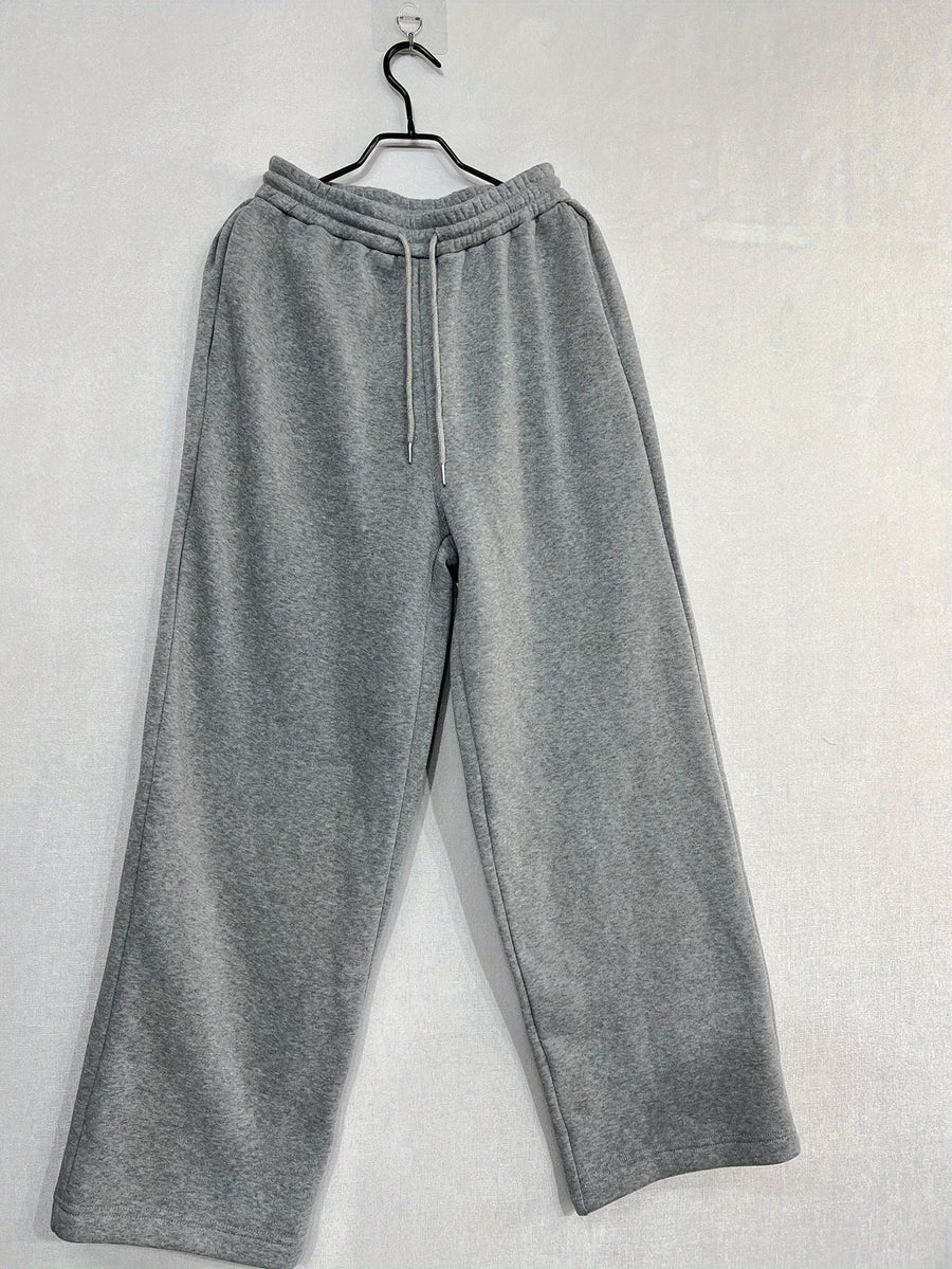 Wijde vrijetijdsbroek voor dames met elastische tailleband en zijzakken
