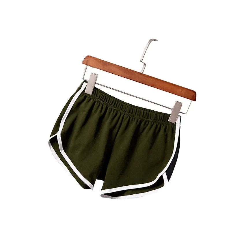 Sportshorts voor dames met witte zoom