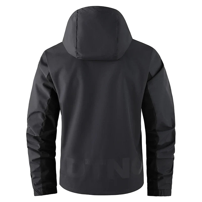 Herren Jacke mit Kapuze & Reißverschluss, mehrfarbig