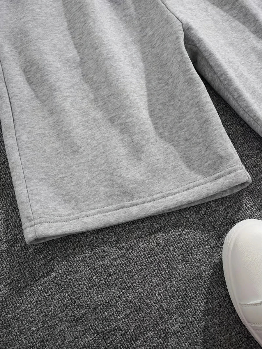 Sportieve grijze damesshorts met trekkoord en zakken