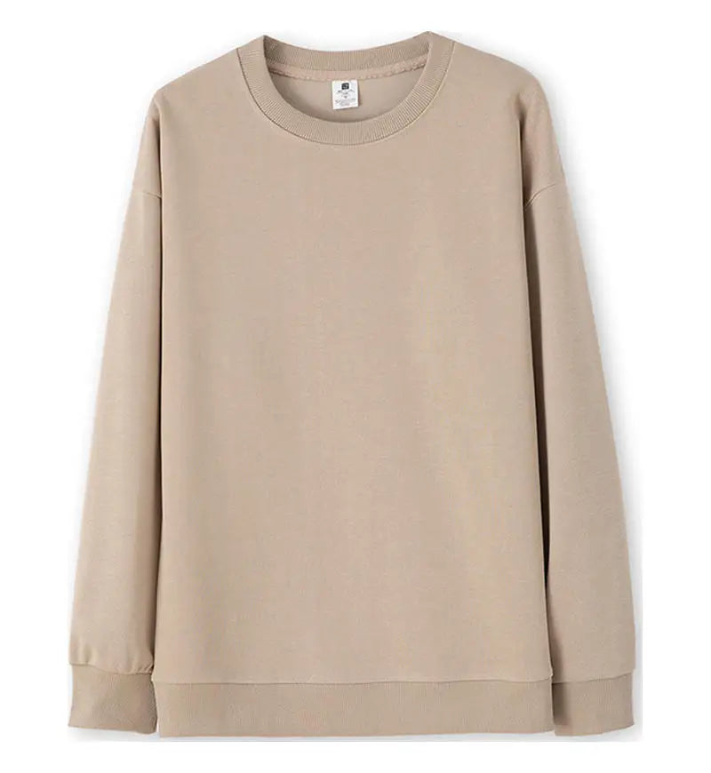Unisex Basic Rundhals Sweatshirt Langarm Einfarbig