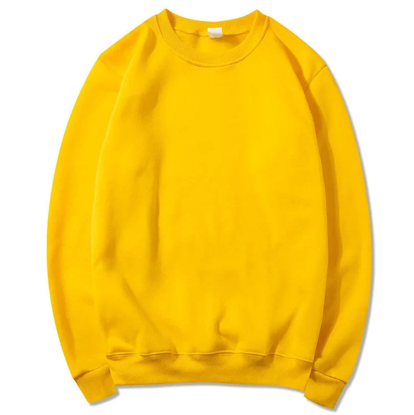 Uniseks basic sweatshirt met ronde hals en lange mouwen