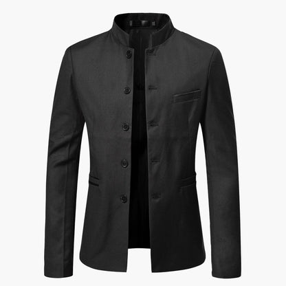 Herren Stehkragen Sakko Modern Elegant Business & Freizeit