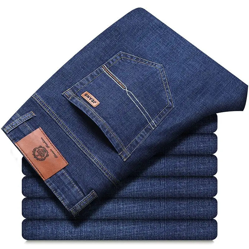Herren Jeans Hose Regular Fit Blau Schwarz Gefüttert Ungefüttert
