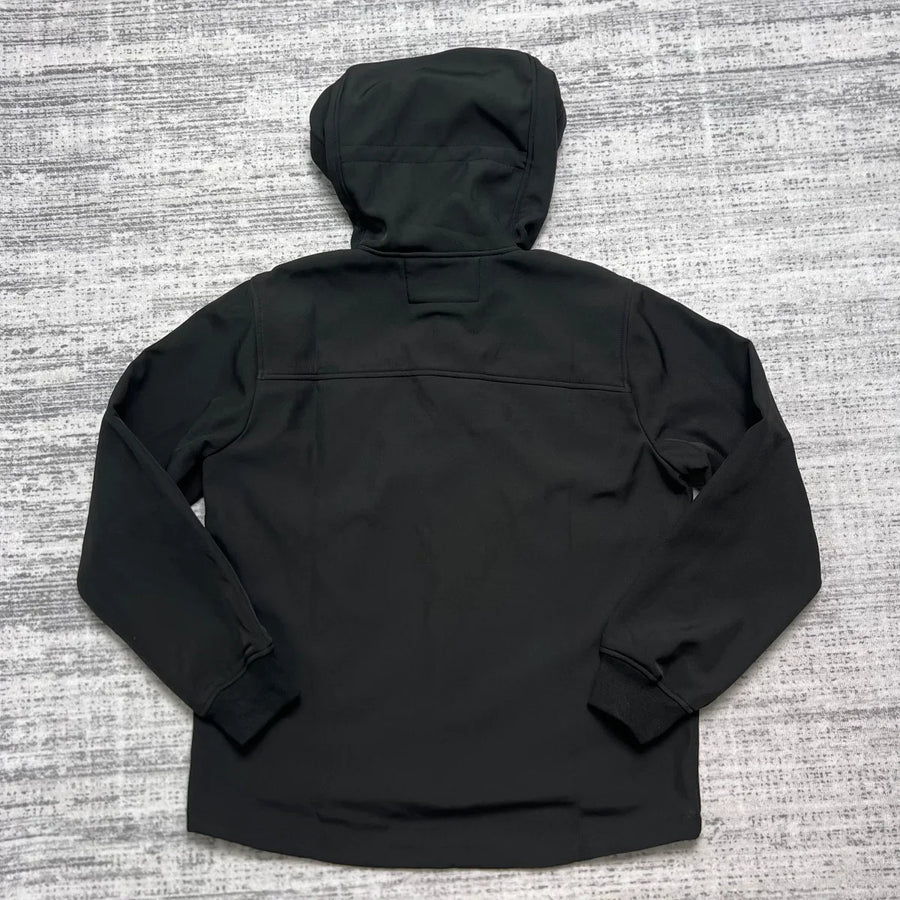 Unisex Kapuzenjacke mit Goggle-Details, Reißverschlusstaschen und durchgehendem Reißverschluss