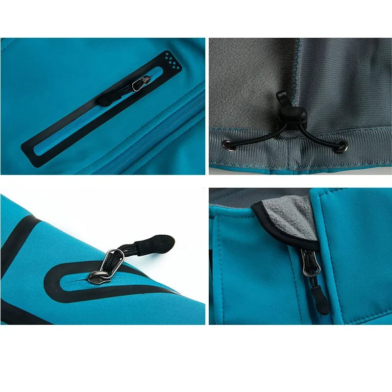 Damen Softshelljacke Wasserabweisend Atmungsaktiv Wärmeisolierend mit Reißverschluss