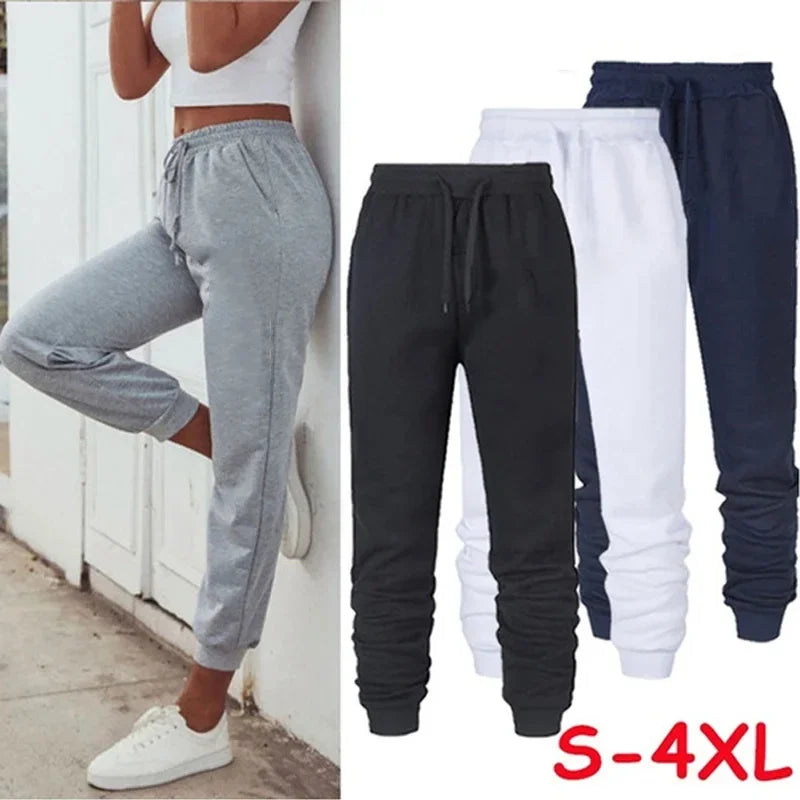 Unisex Jogginghose Grau mit Kordelzug und Bündchen