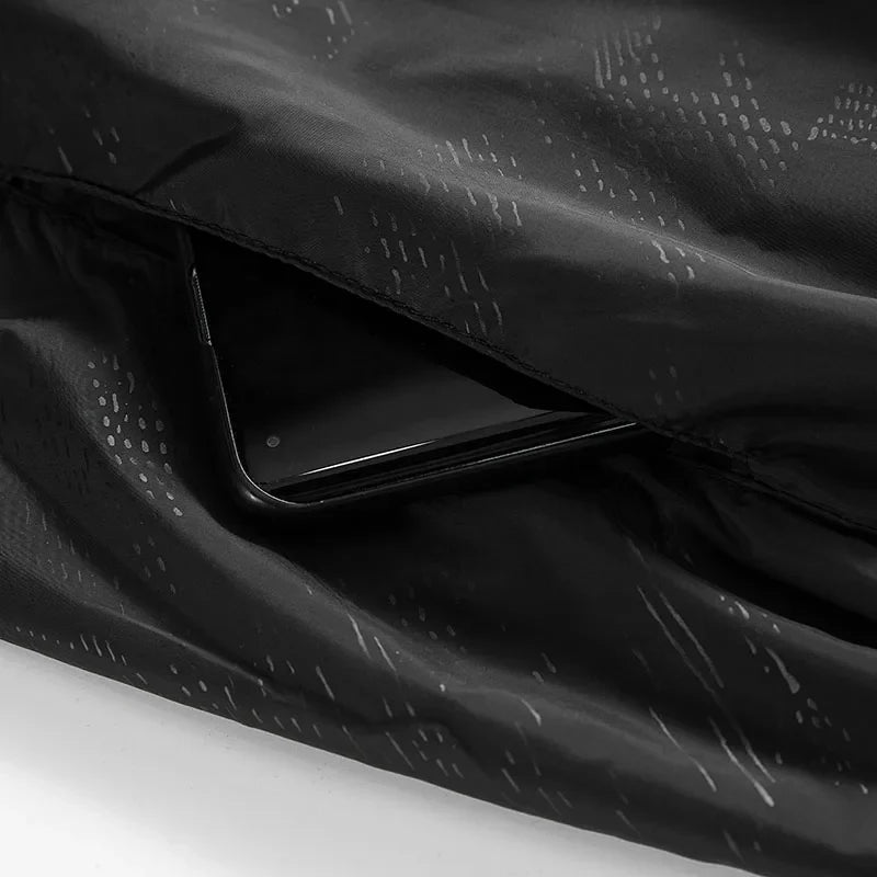 Unisex Leichte Kapuzenjacke Windbreaker mit Reißverschluss