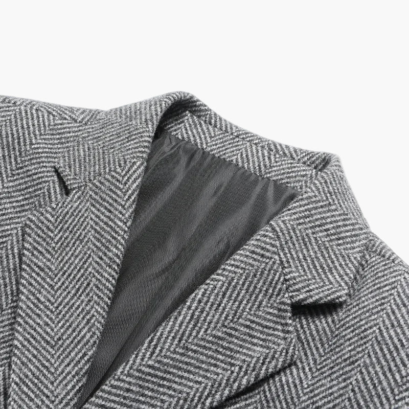 Herren Business Casual Sakko – Klassischer Hahnentritt Blazer für Büro & Alltag