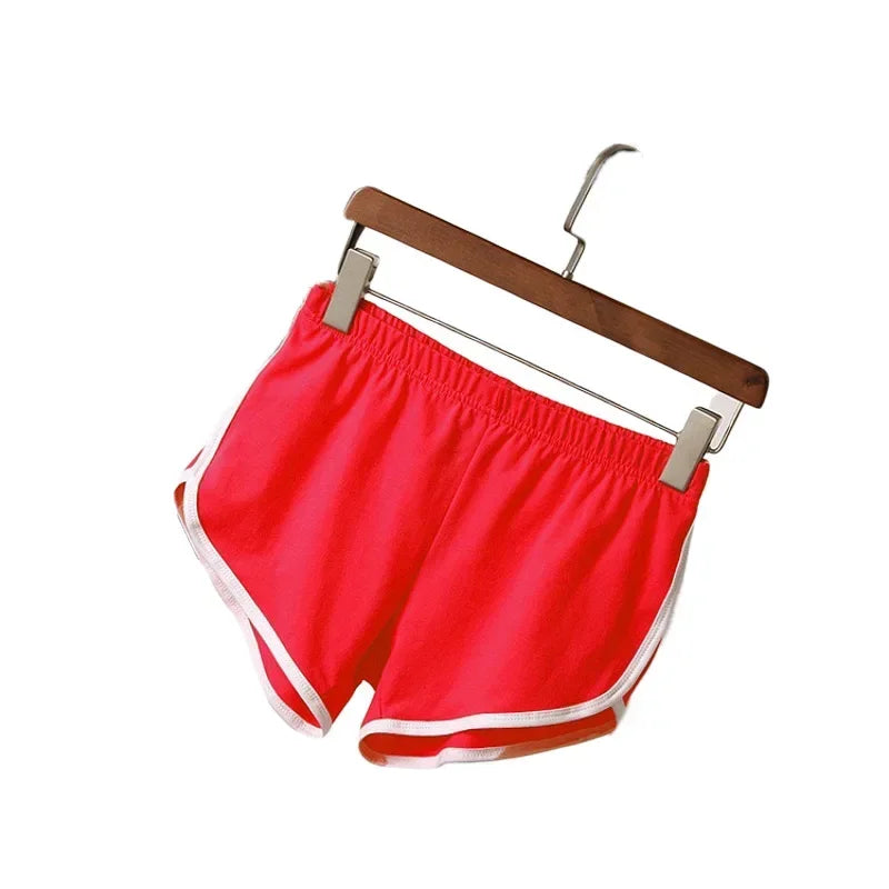 Sportshorts voor dames met witte zoom