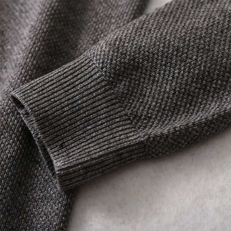Heren trui met ronde hals in verschillende kleuren, lange mouwen, fijngebreid