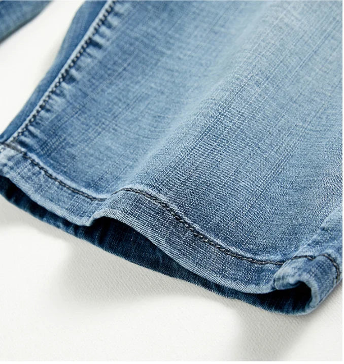 Jeansshorts voor heren in casual look met lichte wassing
