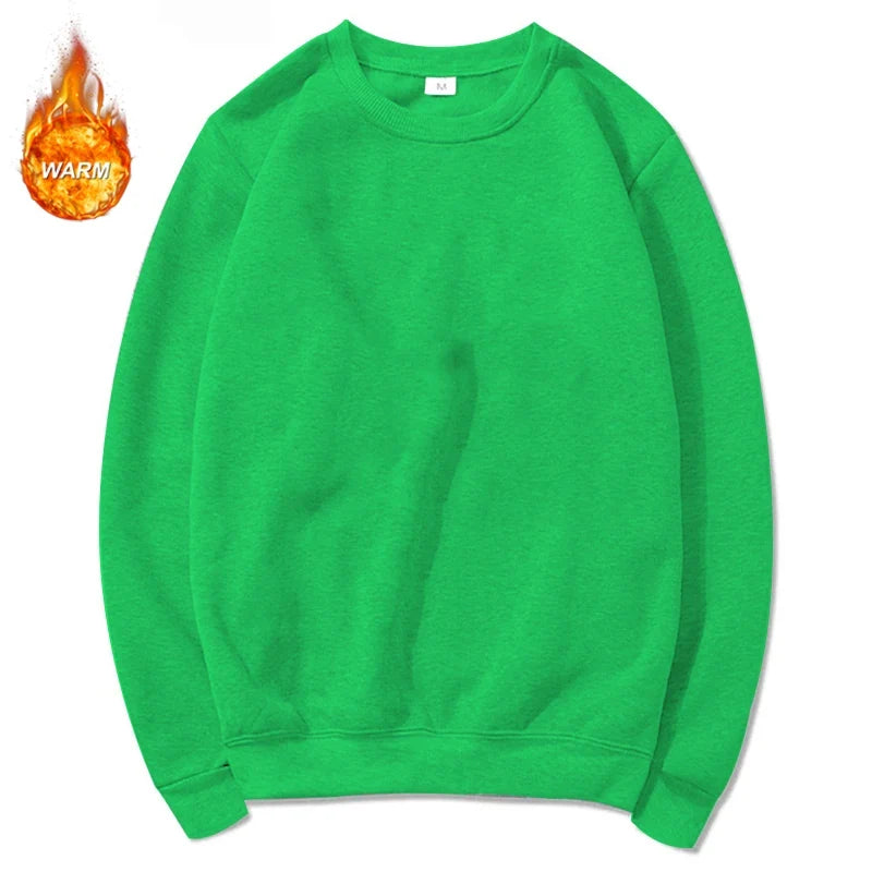 Unisex basic sweatshirt met ronde hals, effen