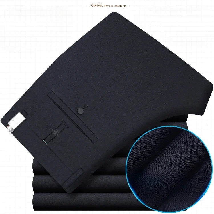 Herren Business Hose Freizeit Anzughose Slim Fit