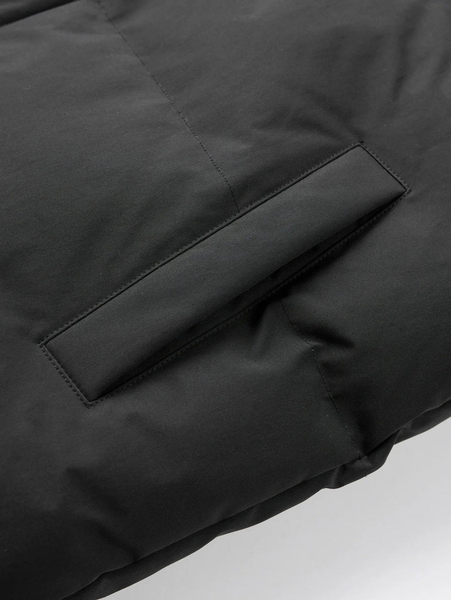 Unisex Winter Steppjacke mit Kapuze und Streifen