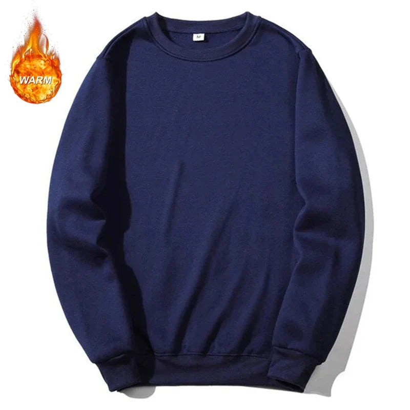 Unisex basic sweatshirt met ronde hals, effen