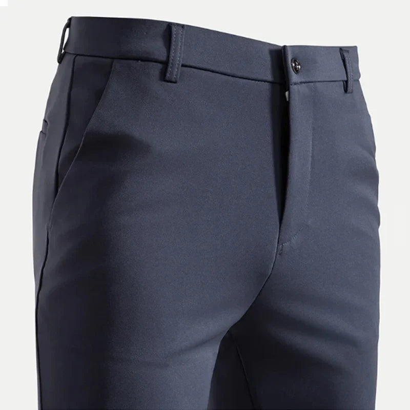Herren Freizeithose Business Freizeithose mit geradem Bein