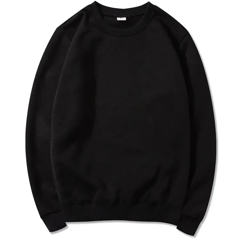 Uniseks basic sweatshirt met ronde hals en lange mouwen