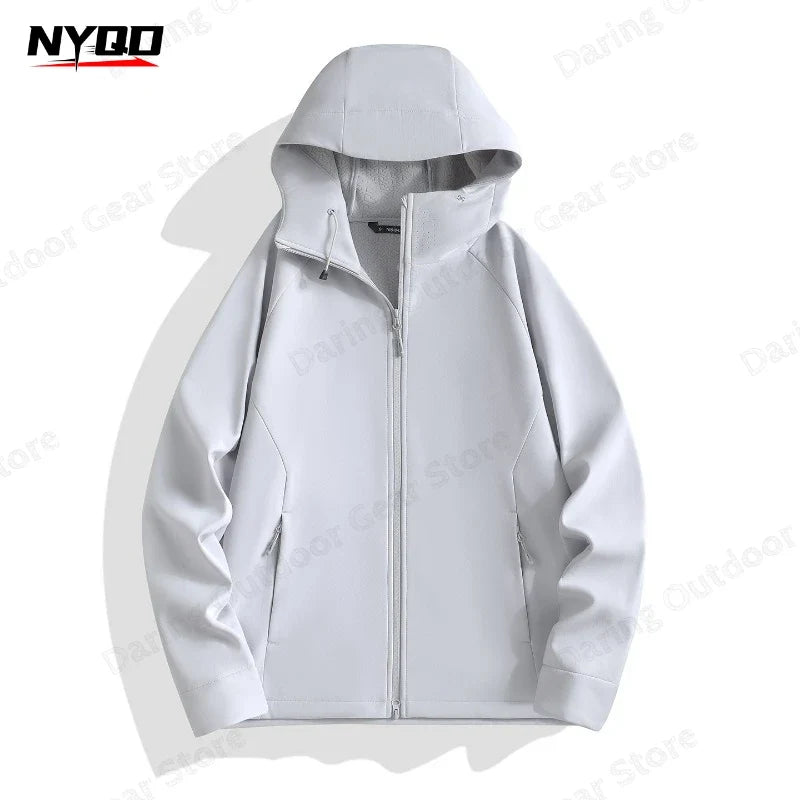 Unisex Kapuzenjacke Reißverschluss Windbreaker Freizeit Sport Lila
