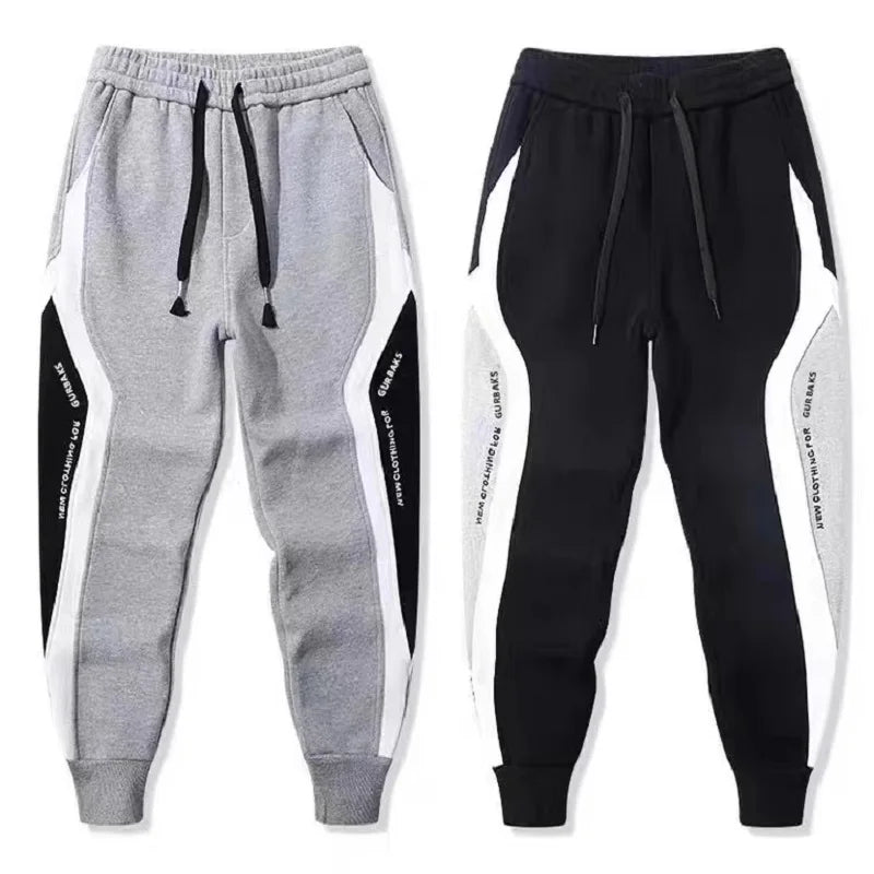 Herren Jogginghose Sporthose mit Kontrasteinsätzen