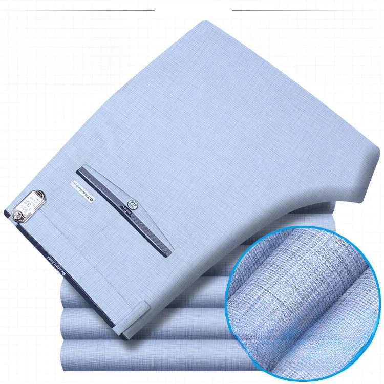 Herren Business Hose Freizeit Anzughose Slim Fit