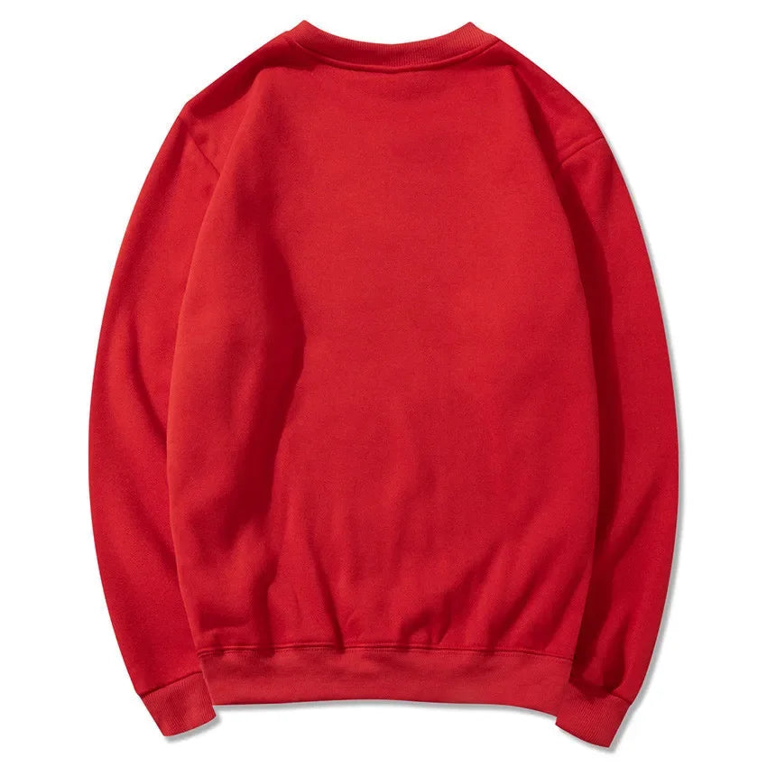 Uniseks basic sweatshirt met ronde hals en lange mouwen