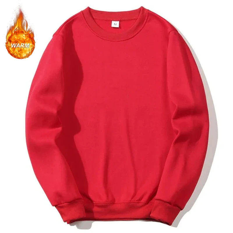 Unisex basic sweatshirt met ronde hals, effen