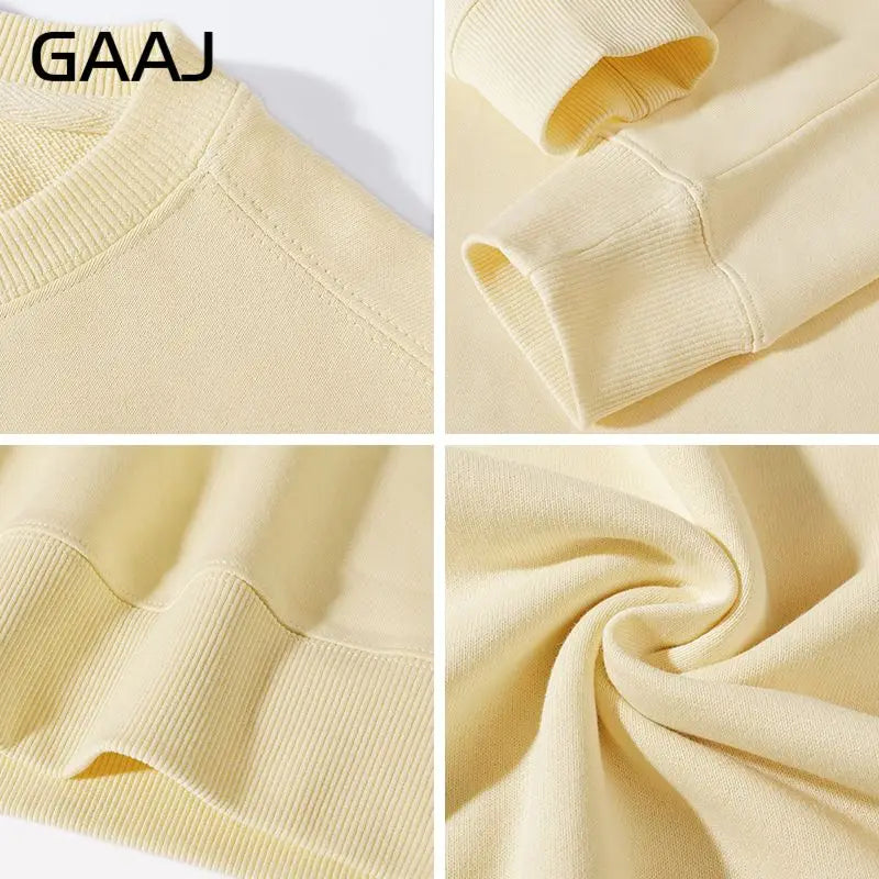 Uniseks sweatshirt met lange mouwen, ronde hals, basic trui