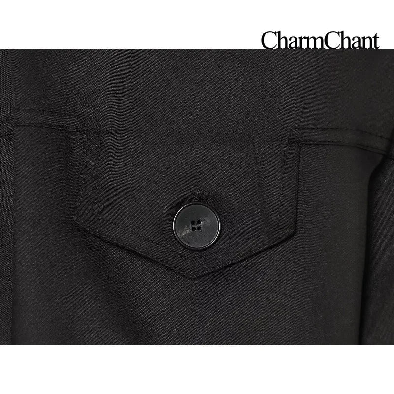 Damen Übergangsjacke mit Kentkragen und großen Pattentaschen