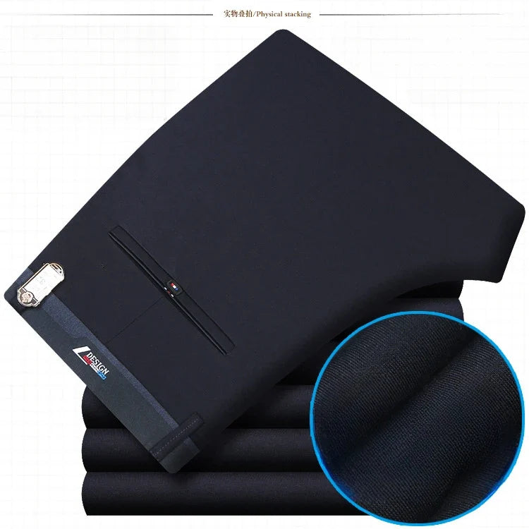 Herren Business Hose Freizeit Anzughose Slim Fit