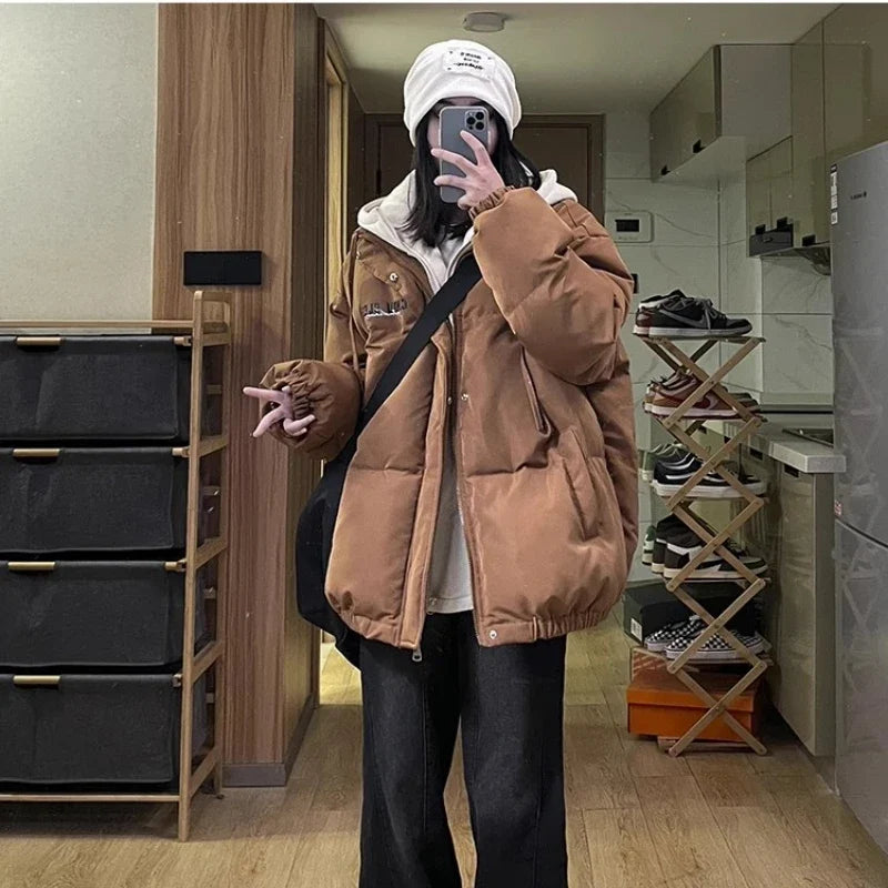 Unisex Winterjacke Puffa Jacke Oversize Steppjacke