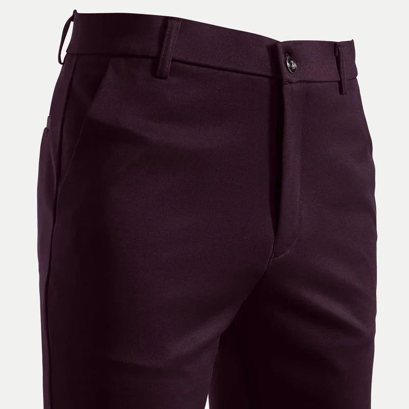 Herren Freizeithose Business Freizeithose mit geradem Bein