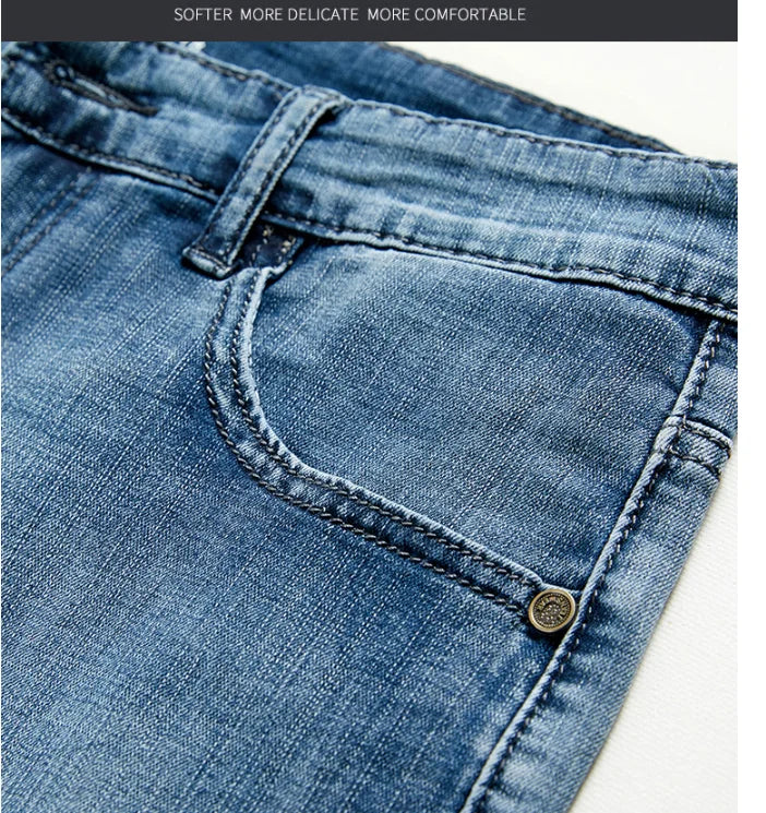 Jeansshorts voor heren in casual look met lichte wassing
