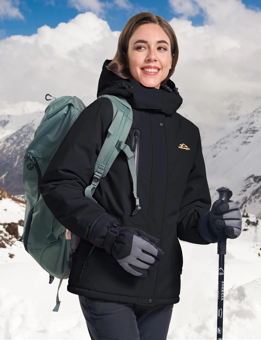 Damen Outdoor Jacke mit Kapuze – Wasserabweisende Winterjacke
