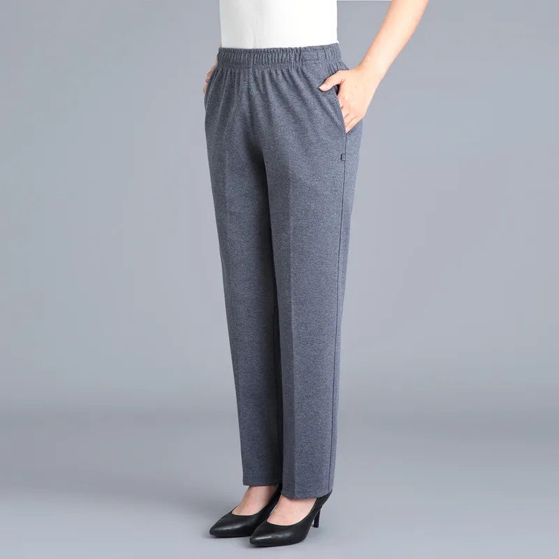 Damen Freizeithose mit Gummibund & Reißverschlusstaschen