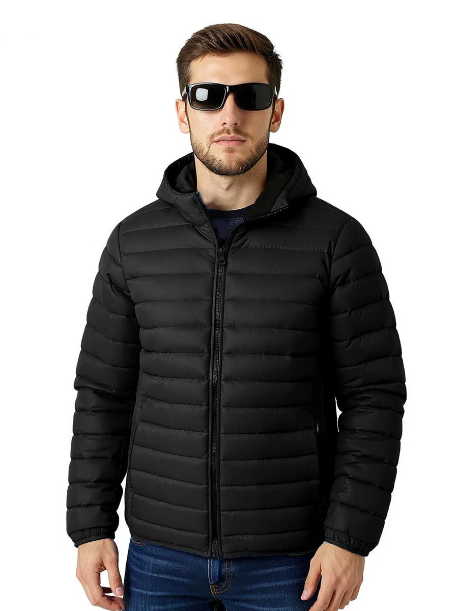 Steppjacke mit Kapuze für Herren und Damen – Leichte Pufferjacke in verschiedenen Farben