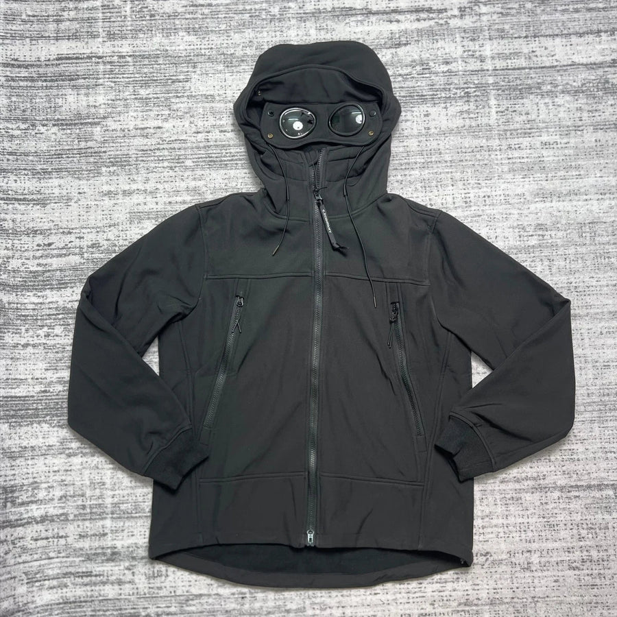 Unisex Kapuzenjacke mit Goggle-Details, Reißverschlusstaschen und durchgehendem Reißverschluss